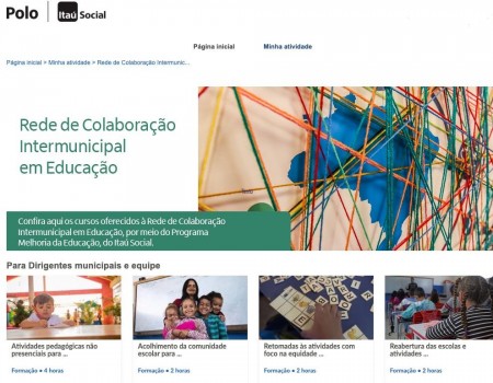 Rede de Colaboração ganha espaço de formação na Plataforma Polo do Itaú Social 