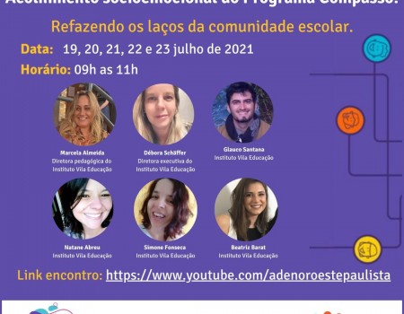 ADE Noroeste Paulista promoverá semana formativa voltada ao acolhimento socioemocional na comunidade escolar