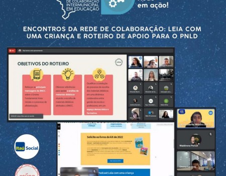 Encontros da Rede de Colaboração: Leia com uma criança e roteiro de apoio para o PNLD