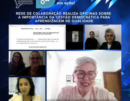 Rede de Colaboração realiza oficinas com o tema: A importância da gestão democrática para aprendizagem de qualidade