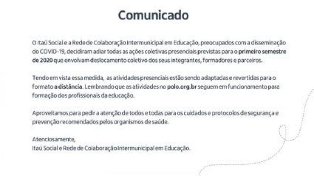 COMUNICADO