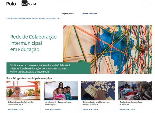 Rede de Colaboração ganha espaço de formação na Plataforma Polo do Itaú Social 