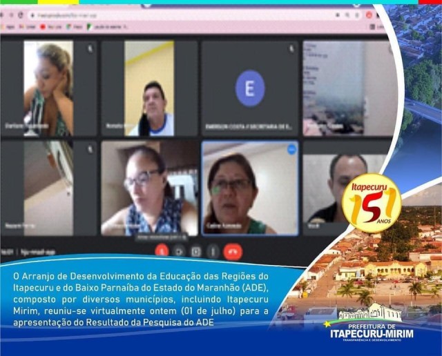 ADE dos Balaios realiza reunião virtual para discutir o segundo semestre das redes municipais