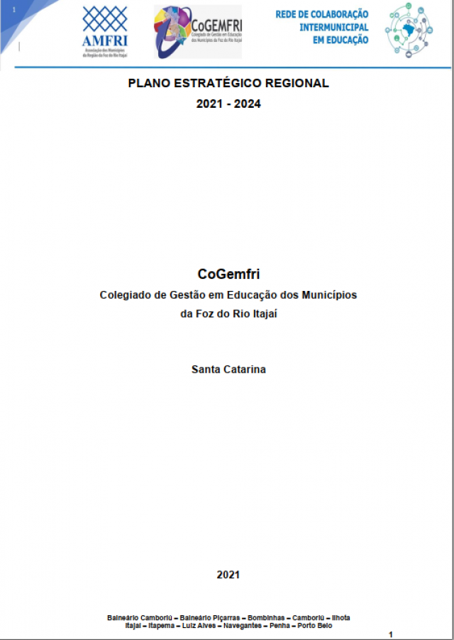 ADE Gogemfri/SC aprova planejamento estratégico regional para a educação do território