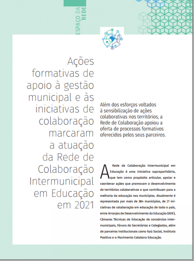 Nova edição da Revista ColaborAção destaca balanço de atividades da Rede em 2021