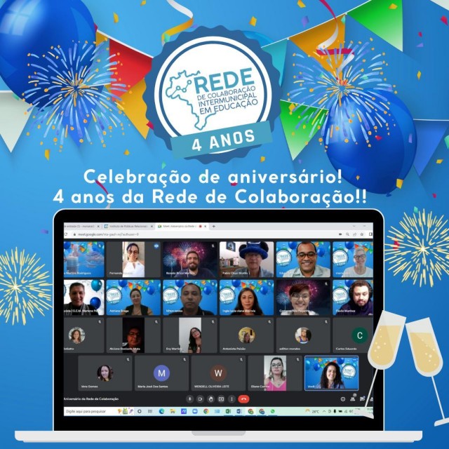 Celebração de aniversário! 4 anos da Rede de Colaboração!