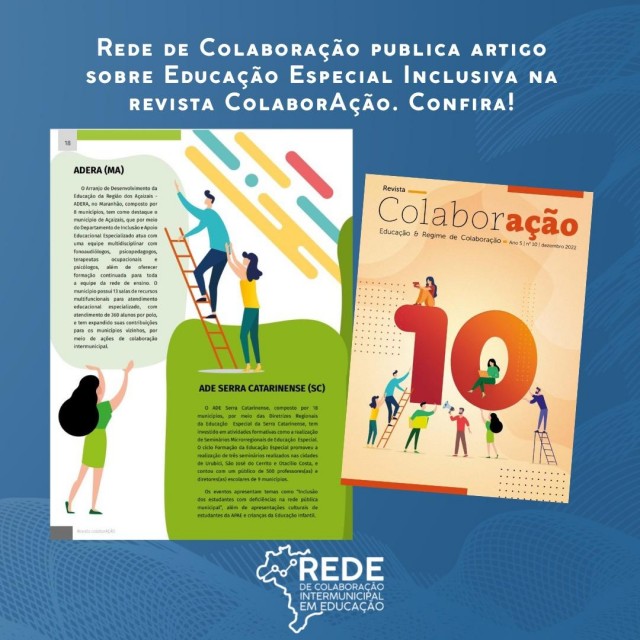 Rede de Colaboração publica artigo sobre Educação Especial Inclusiva na revista Colaboração. Confira! 